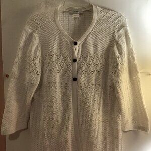 C J Banks White Sweater